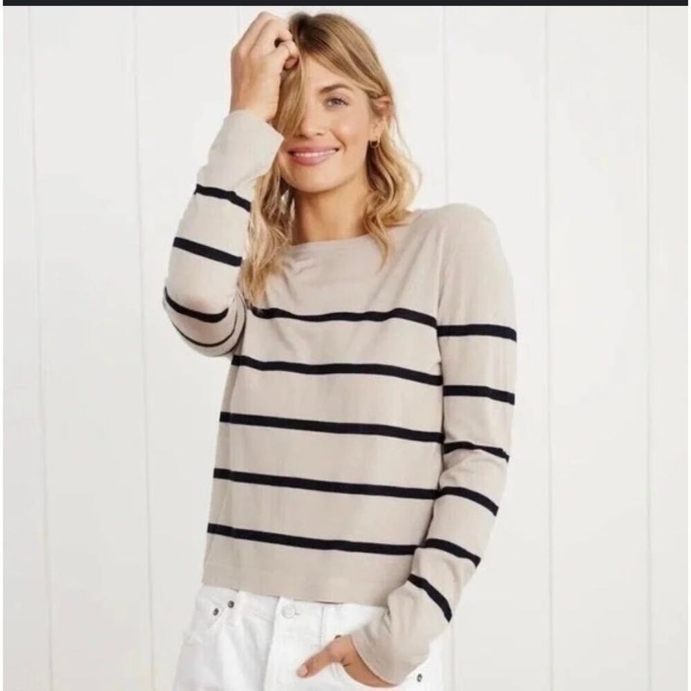Jenny Kayne Mercer Crewneck in Ecru XXL